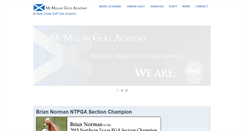 Desktop Screenshot of mcmillangolf.com